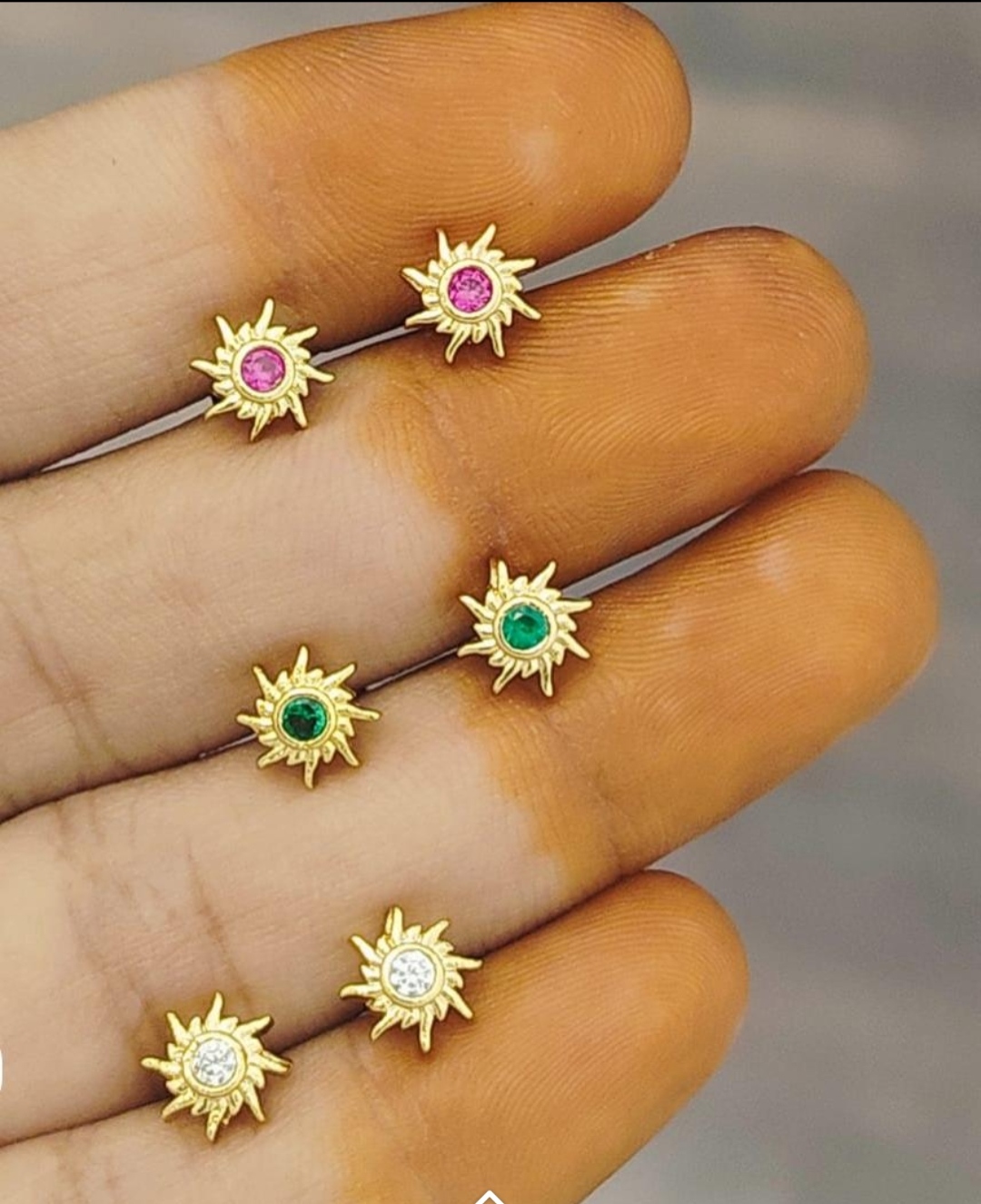 One stone sun studs