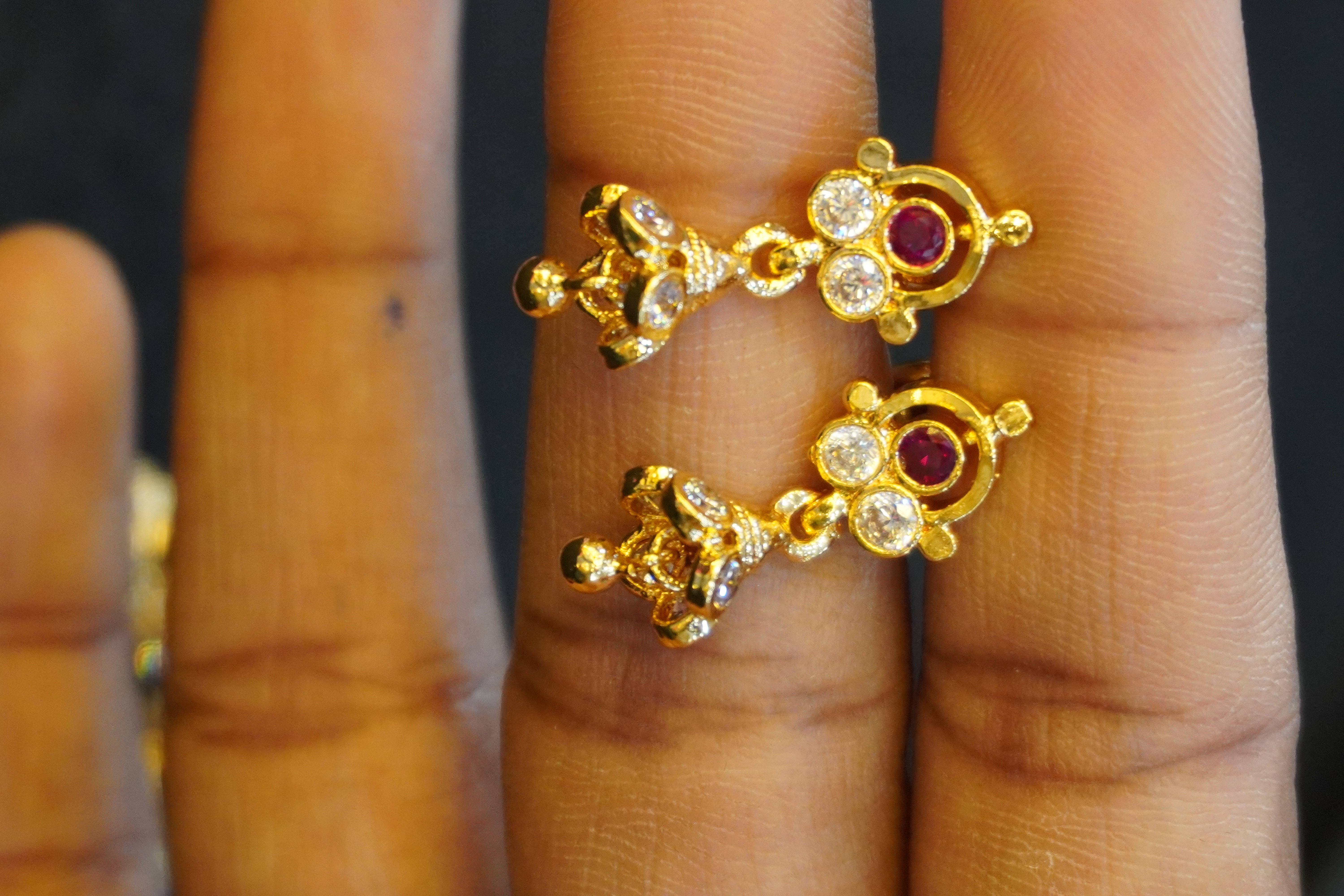 Panchaloham jhumkas