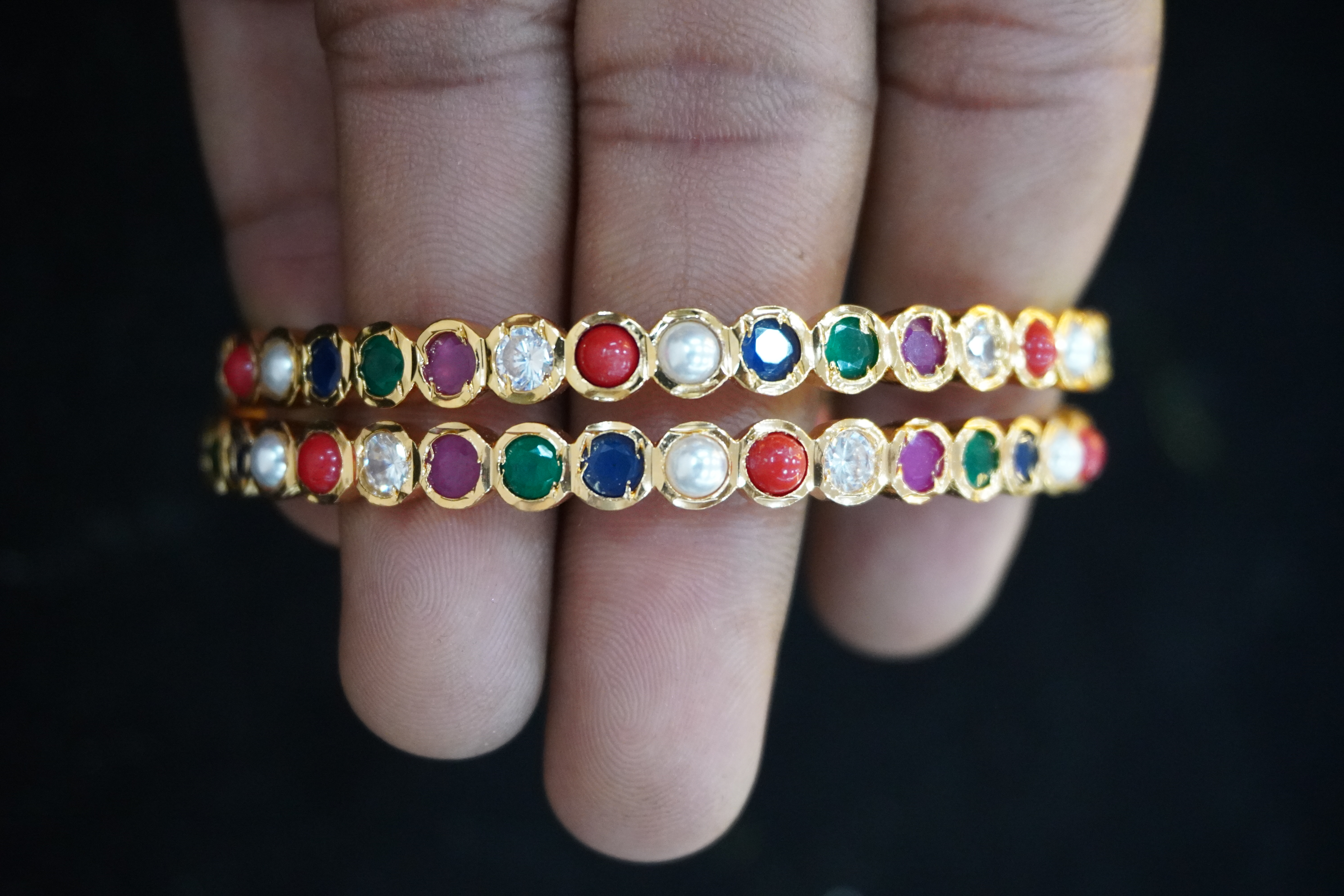 Panchaloham Stone Bangle